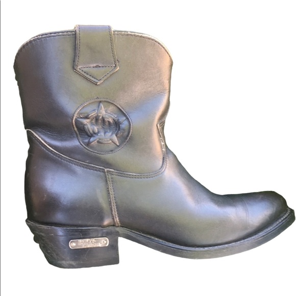 Harley Davidson ankle cowboy riding boots womens size 10 - Picture 5 of 9